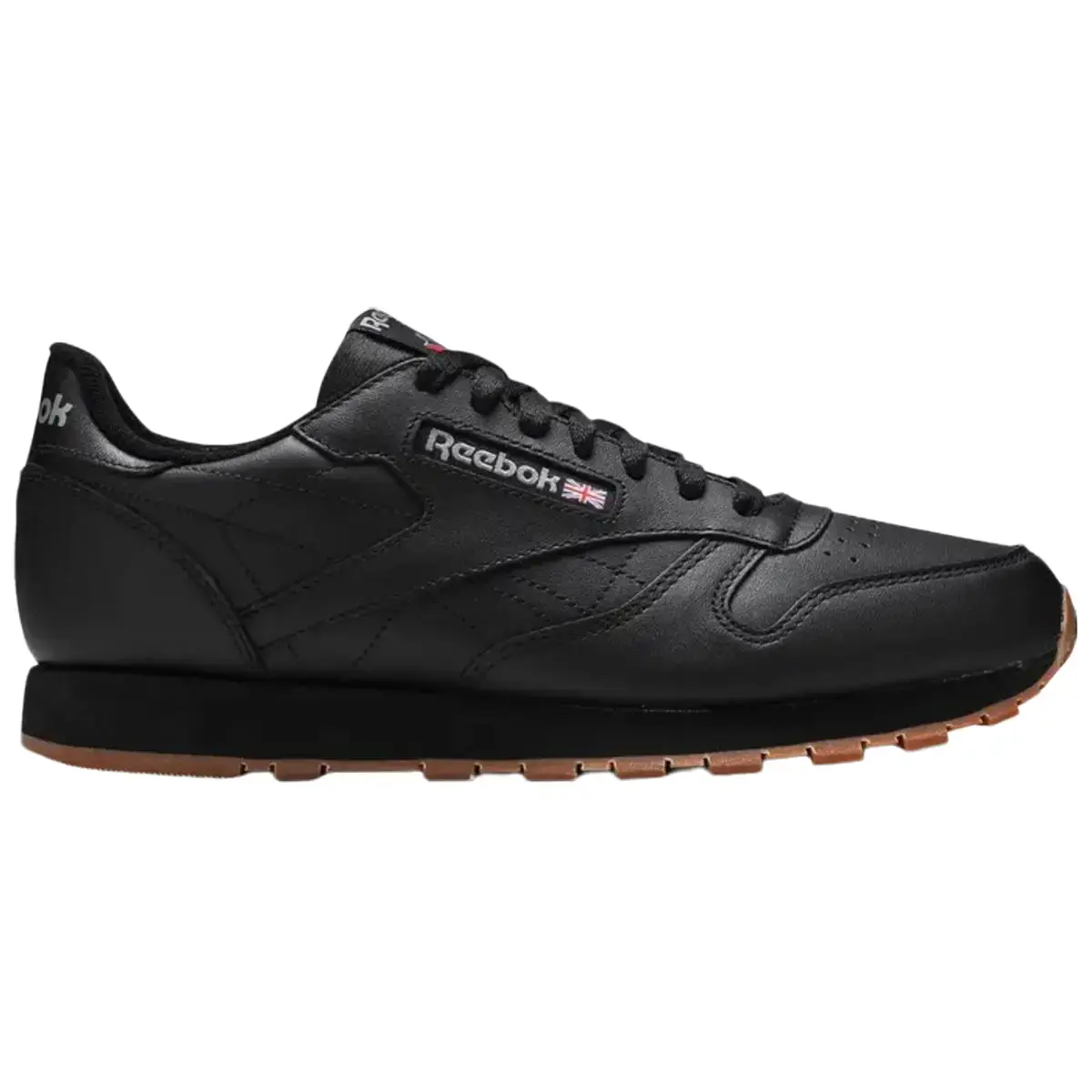 Reebok Classic Leather Black Gum Men's Fashion Shoes New