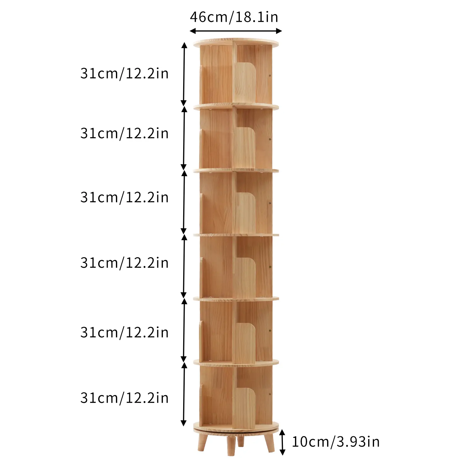 6-Tier（Wood With Legs）