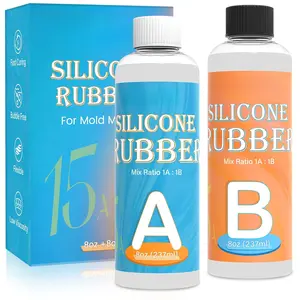 Rubber for Mold Making 16oz, 15A  4H Fast Curing Liquid  for Casting , DIY Jewerly Molds, Picking Fidget