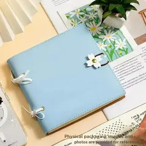 Traveler's Floral Square Journal 15x15cm 240 Sheets Blank Notebook Portable Stationery for Planning