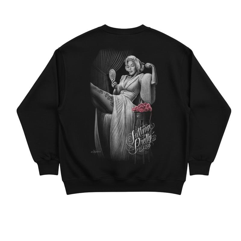 David Gonzales Art Dga Fresh Cuties Eye Candy Marilyn Monroe 5 Chicano Clothing Lowrider Style Mexican Clothing Hoodie For Men And Women Front And Back Sweatshirt Unisex Oversized Loose Fit Pullover