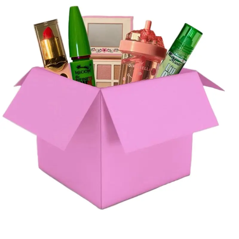 Beauty Box – Mixed Makeup & Skincare Products | Gloss, Lipstick, Mascara & Hydrating Oil Set