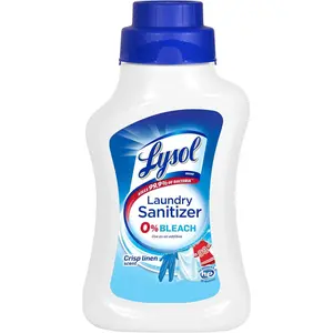 Lysol Disinfectant Laundry Sanitizer & Scent Booster, Laundry Detergent Additive, Color Safe Bleach Alternative, Laundry Odor Eliminator, Kills Bacteria & Viruses, Crisp Linen Scent, 41 Fl Oz Liquid