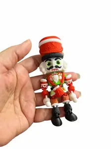 3D Printed Christmas Flexi Nutcracker Figurine for Festive Decoration