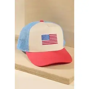 American Flag Trucker Hat