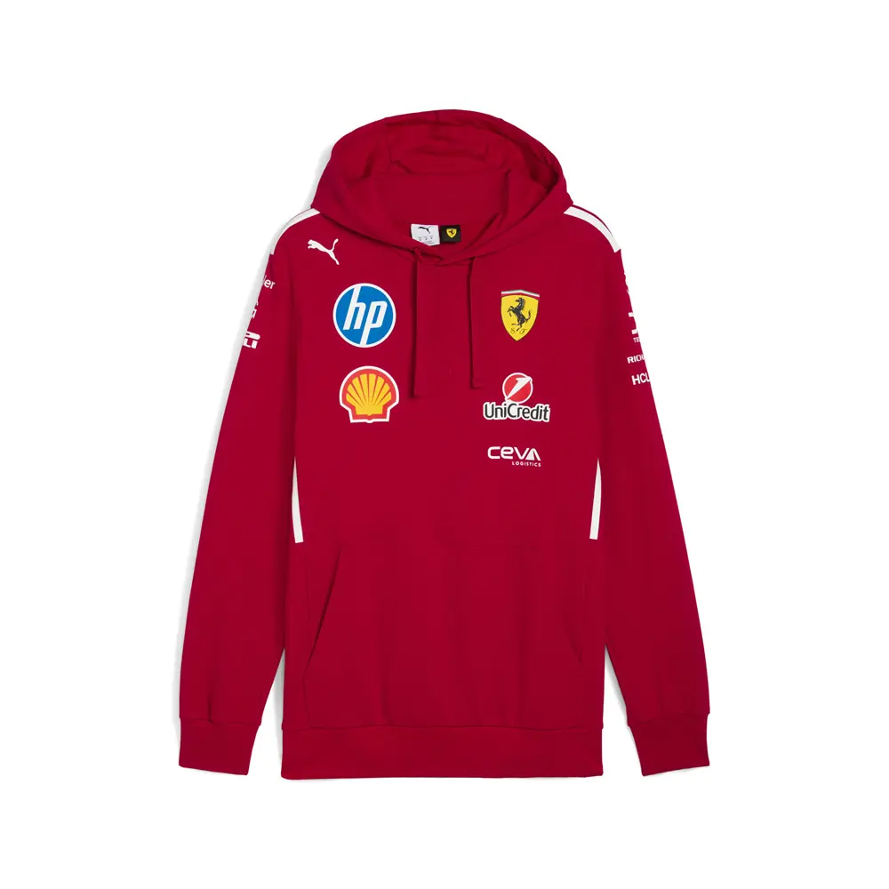 PUMA Mens Scuderia Ferrari Team Hoodie Casual Outerwear Casual - Red