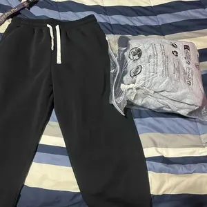 Men's Thermal Lined Pants with Drawstring Waist, Relaxed Fit Sweatpants for Fall & Winter, Men's Bottoms