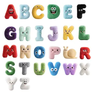 7 Inch Alphabet Plush Toy • Soft Fluffy Stuffed Pillow for Kids & Girls, Perfect for Birthday Baby Shower Valentine Gifts
