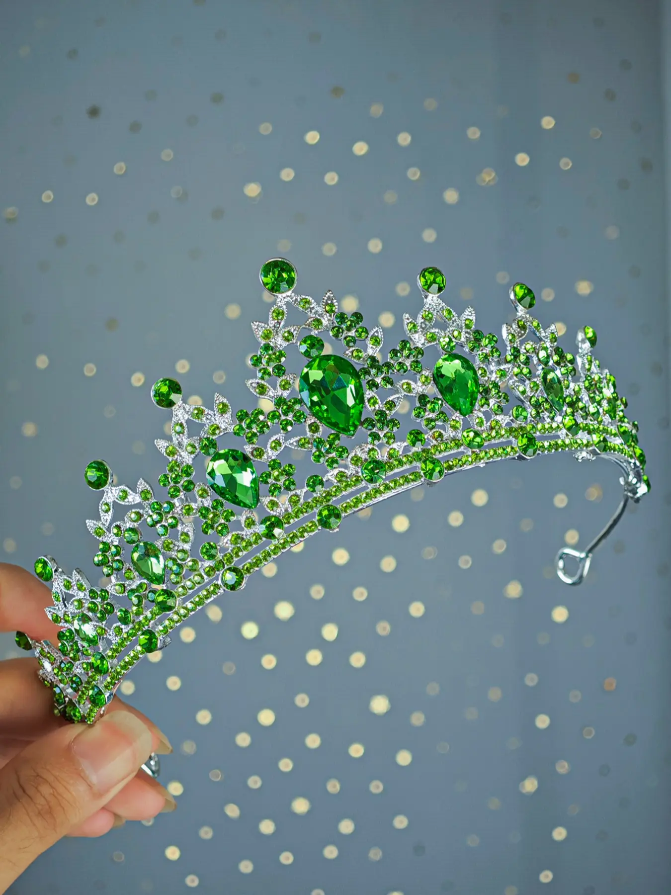 Elegant Vintage Alloy Crown with Rhinestones, Fairy Princess Headpiece for Birthday Party, Wedding Hair Accessory, Forest Style Jewellery, Bridal Hair Accessories