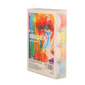 Acrylic Art Powder 3D Arlequin Collection (12×0.25oz) – Bold Sculpting Colors for Pro Nail Art & Creative Designs