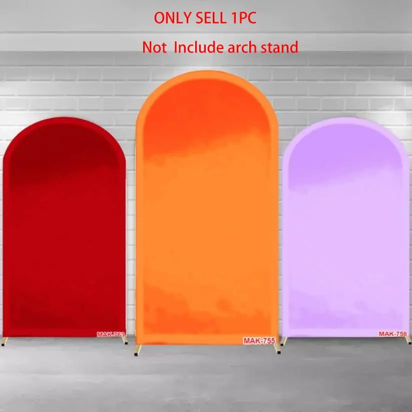 Solid Color Chiara Arch Covers Stretchy Backdrop, Wall Hanging Backdrop:  Arched Wall Banner for All Themed Party Decorations, Photo Props, Party Decorations Banners & Event Backgrounds, Photoshoot Backdrops, Polyester Photoshoot Backdrop