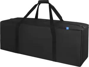 36-Inch Large Travel Duffle Bag, 100L Heavy Duty Luggage for Sports Equipment, Camping & Moving, Water Resistant, Black