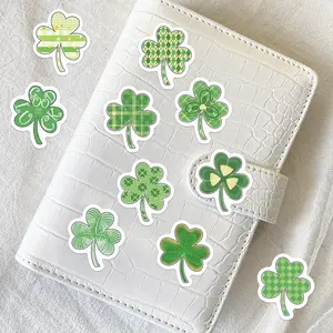 St Patrick's Day Must-Have 500 Four-Leaf Clover Stickers, Waterproof Removable DIY Decorations, Perfect for Phone Cases & Notebooks
