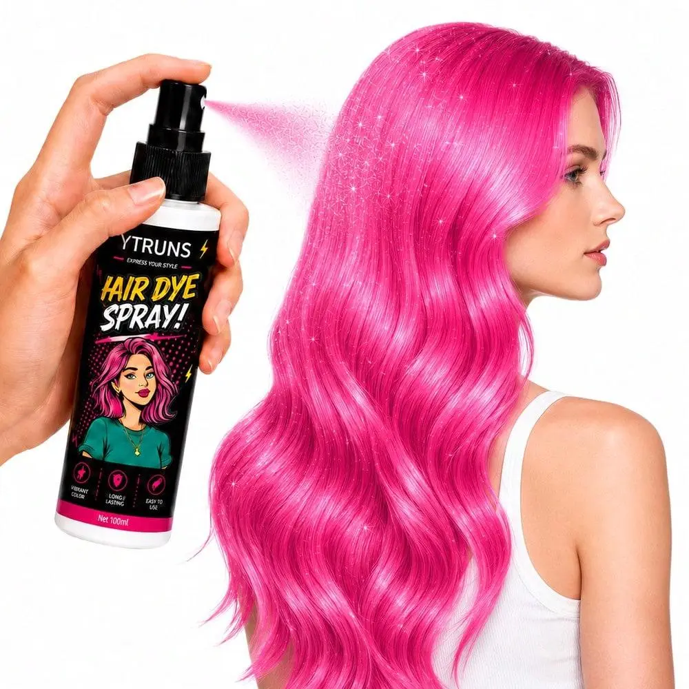 YTRUNS Temporary Hair Color Spray - Instant Washable Dye, Easy Apply, Quick-Dry Non-Sticky Formula, Bright Styling for Halloween, Cosplay - Beauty & Personal Care Haircare Product