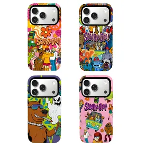 Sco0by-Do0 Retro Cartoon Phone Case, 90s Nostalgic Mystery Gang Design, Dual-Layer Shockproof Cover for iPhone 11-17 series and Samsung  S24-S26 series.Perfect for Her/Him Girly Phone Caseslovely gift