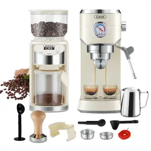 Gevi Espresso Machine 20 Bar with Grinder, Professional Espresso Maker with 35 Precise Grind Settings Burr Coffee Grinders Combos, Super-Automatic Espresso Machines, Gift for Coffee Lover