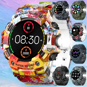 Smart Watch for Men(Answer/Make Call), Men Watch with Flashlight, Compass, SOS, Calories, Sleep/Activity Tracker, 300mAh Battery, Sports Watches for Android & iOS, 130+ Sport Modes Fitness Tracker - Gifts for Men, Father, Grandfather