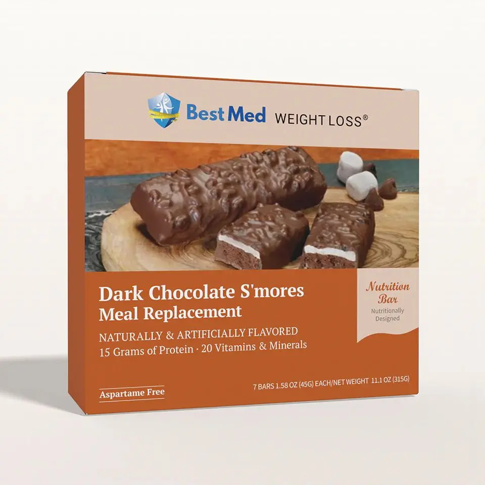 BestMed Meal Replacement Protein Bar, Chocolate S'mores (7ct)