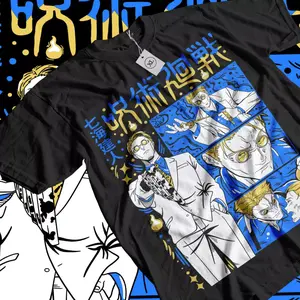 Jujutsu Kaisen Anime T-Shirt & Sweatshirt, Nanami Kento Framed Graphic Tee, Vintage Oversized Unisex Streetwear, Manga Fan Gift for Men Women