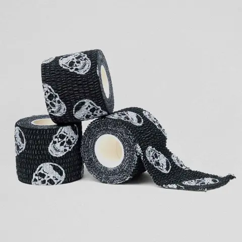 Gymreapers Skull Tape - Black - Premium Quality Adhesive Tape for Hand Protection during Weight Lifting, Rock Climbing, and WODs