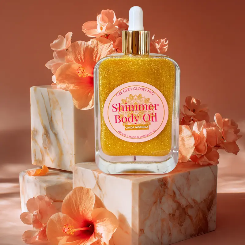 Shimmer Dry Body Oil for a Non-Greasy Shimmer