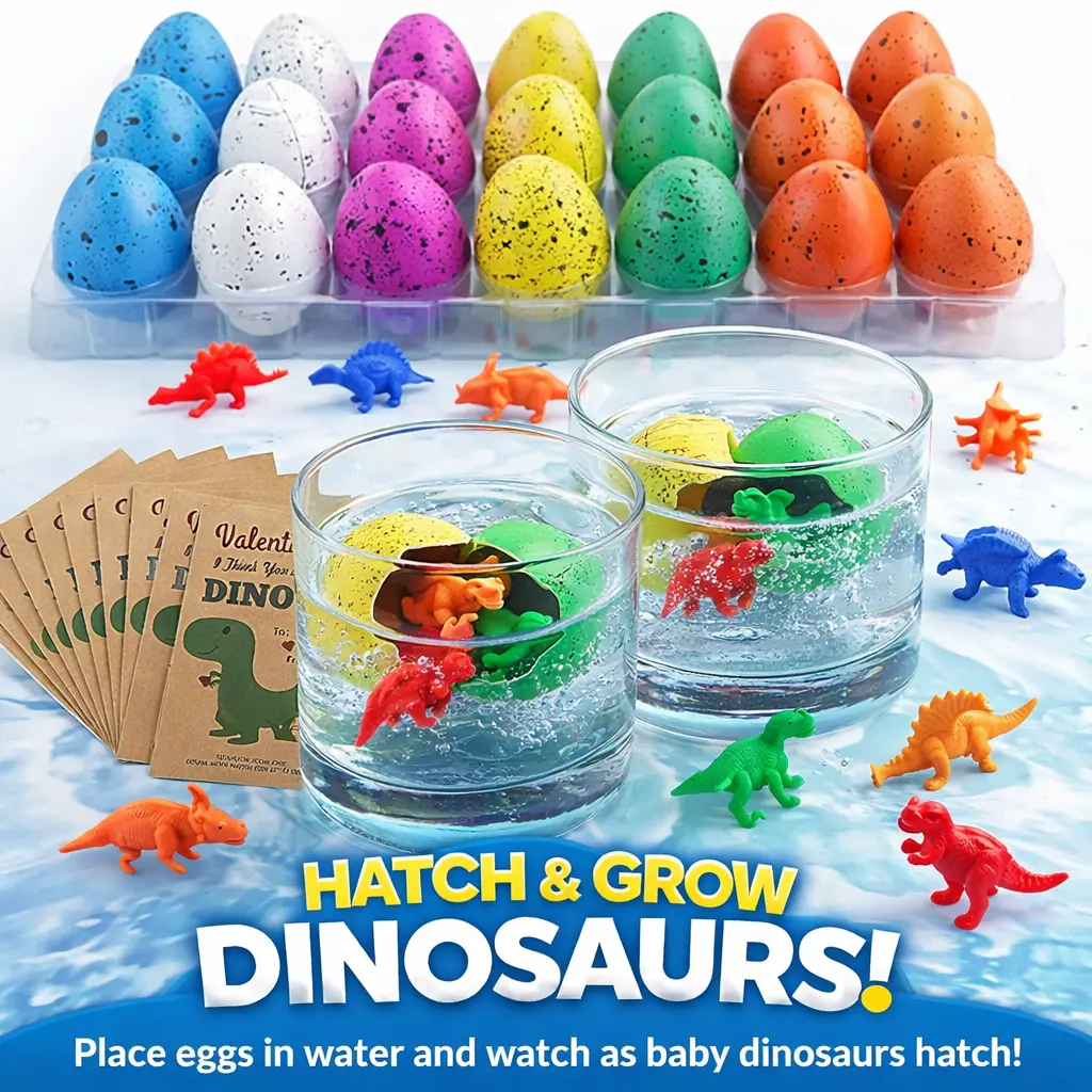 Dinosaur Hatch Eggs Toy, Magic Grow Dino Eggs That Hatch in Water