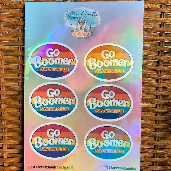80s & 90s Sticker Sheets - Gen X Millennial Gen Z