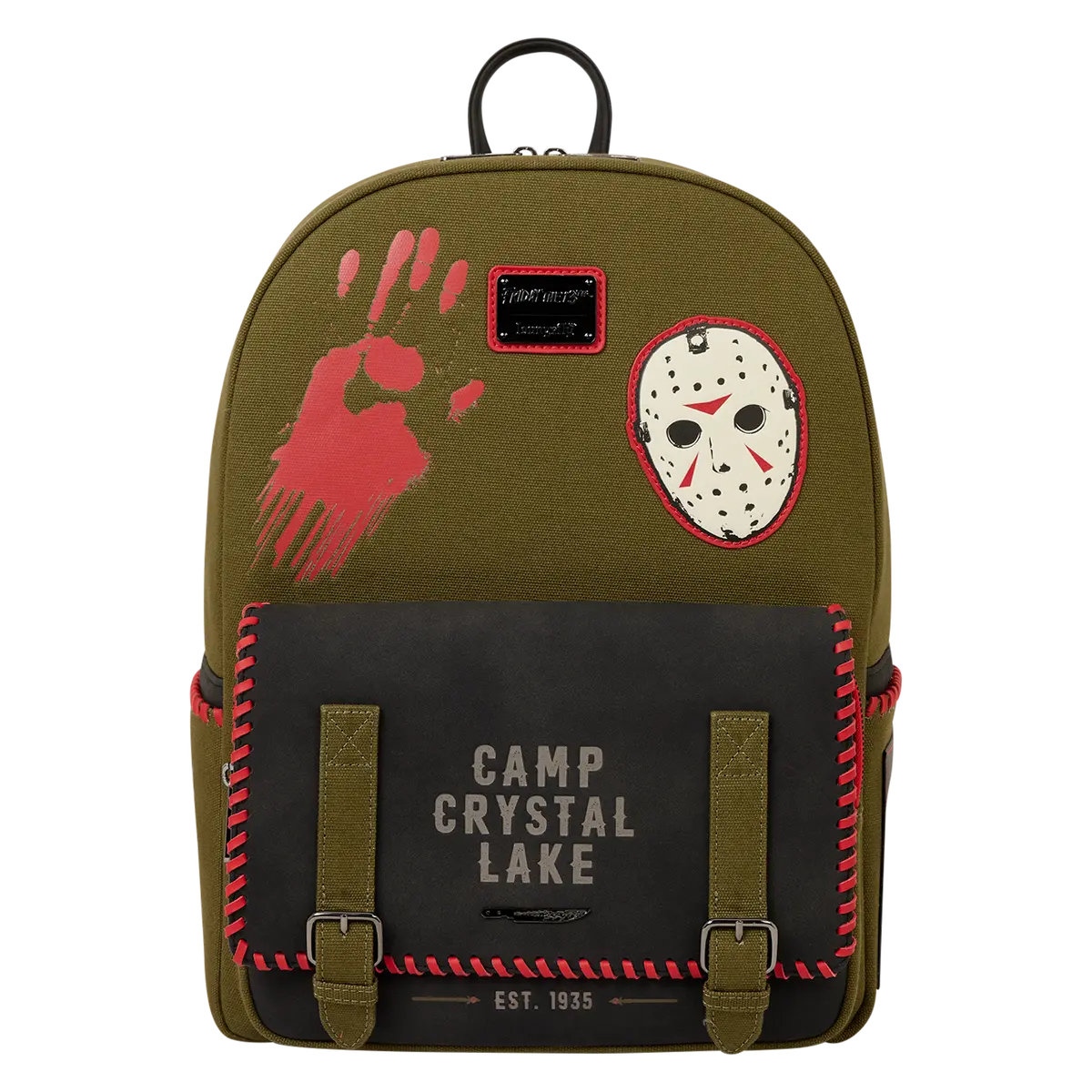 Friday the 13th Camp Crystal Lake Canvas Glow Full-Size Backpack