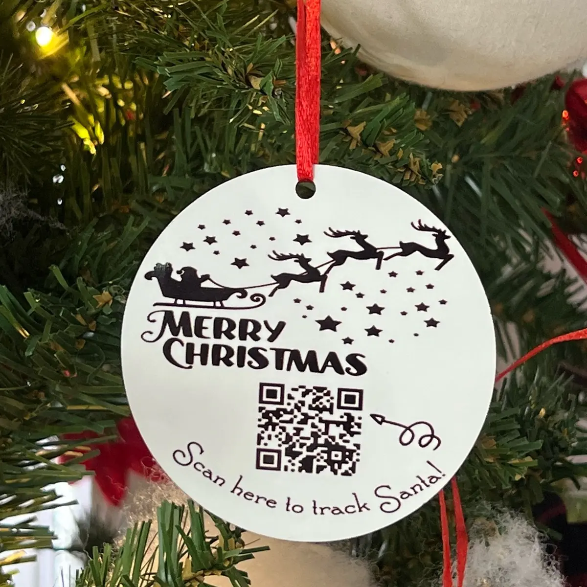 Santa Tracker Christmas Ornament