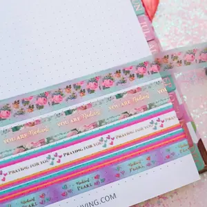 Encouraging Faith Washi Tape-Inspired Vintage Designs for Bible Journaling Stickers Kit