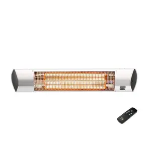 Kenmore Carbon Infrared Electric 1500W Portable Wall Mounted Patio Heater with Remote