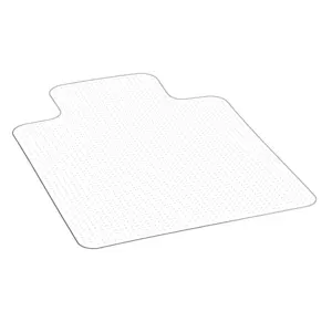 Chair Mat With Lip, 36 By 48 Inch Office Chair Mat For Carpeted Floors, Heavy Duty PVC Floor Protector, Anti-Slip Desk Chair Mat With Lip Edge, Ideal For Home Office, Computer Desk, And Workspace