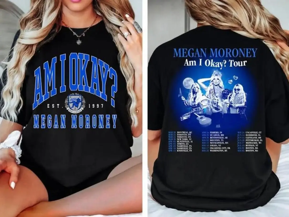 Megan Moroney Shirt, 2025 Megan Moroney Am I Okay Tour T-shirt, Megan Moroney Country Music, Megan Moroney Concert Shirt
