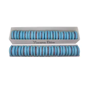 French Macarons - Macaron Bites Blueberry Macarons, 24 Count Snack