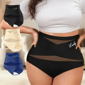 Women's High Waist Crisscross Belt Briefs, Tummy Control Butt Lifting Underwear