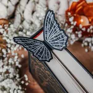 3D Spiderweb Butterfly Bookmark | Spooky Halloween Spiderweb Bookmark