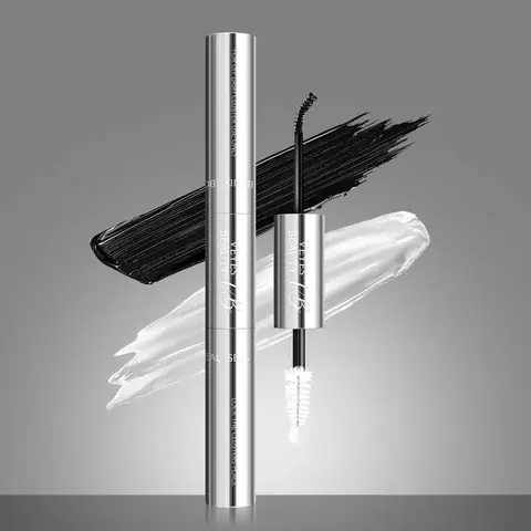 VEYESBEAUTY DualHold 2-in-1 Bond + Seal Tube Lash Glue (7ml+7ml, 14ml Total) - Non-Toxic, High Water-Resistant, Long-Lasting Cosmetic Adhesive with Dual Functionality for DIY False Eyelashes Self-Application, Exercising