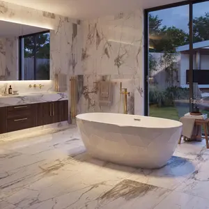 59 Inch Freestanding Bathtub, Acrylic Free Standing Tub, Diamond Texture Exterior, Stand Alone Tub with Chrome Overflow & Pop-Up Drain for Modern Bathroom, White