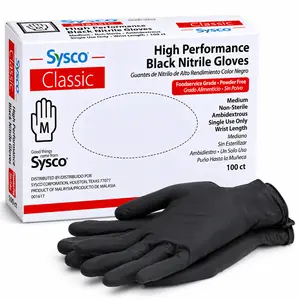 Heavy Duty Nitrile Gloves, 100-Count Black Latex-Free Powder-Free Disposable Reusable Work Safety Gloves for Industrial Auto Repair, Food Processing – Pet Hair Remover, Cleaning, Comfortable