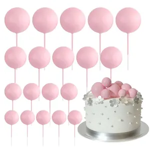Balloon Cake Decoration, 2cm/3cm/4cm Balloon Cake Topper, Cake Decoration Supplies for Birthday Party Wedding Baby Shower, Bakeware