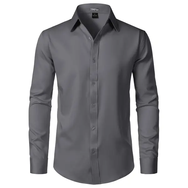ZEROYAA Men's Wrinkle Free Long Sleeve Dress Shirt Business Casual Modern Slim Fit Button Down Shirts for Wedding and Office - TikTok Shop ZEROYAA Men's Wrinkle Free Long Sleeve Dress Shirt Business Casual Modern Slim Fit Button Down Shirts for Wedding and Office - TikTok Shop