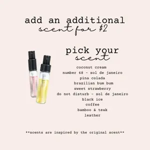 Additional Scent : .5 ml - Choose Your Scent