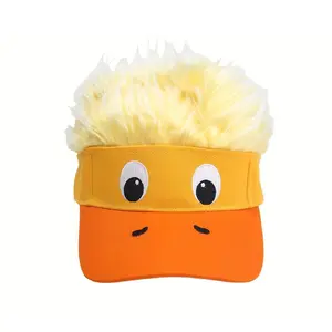 Duck Emoji Funny Sun Hat Carnival Accessory, Mardi Gras Party Headwear, Fun and Quirky Festival Cap for Festivals, Funny Comedy Hat