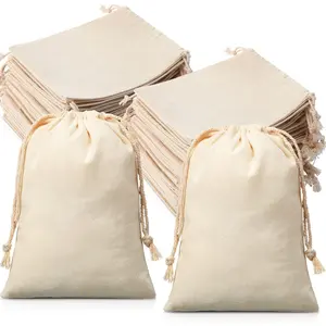 200 count  Drawstring Bags,  Muslin Bag 5 x 7 Inch for Wedding, DIY Craft,  Party Supplies,  Wrap,  Pouch