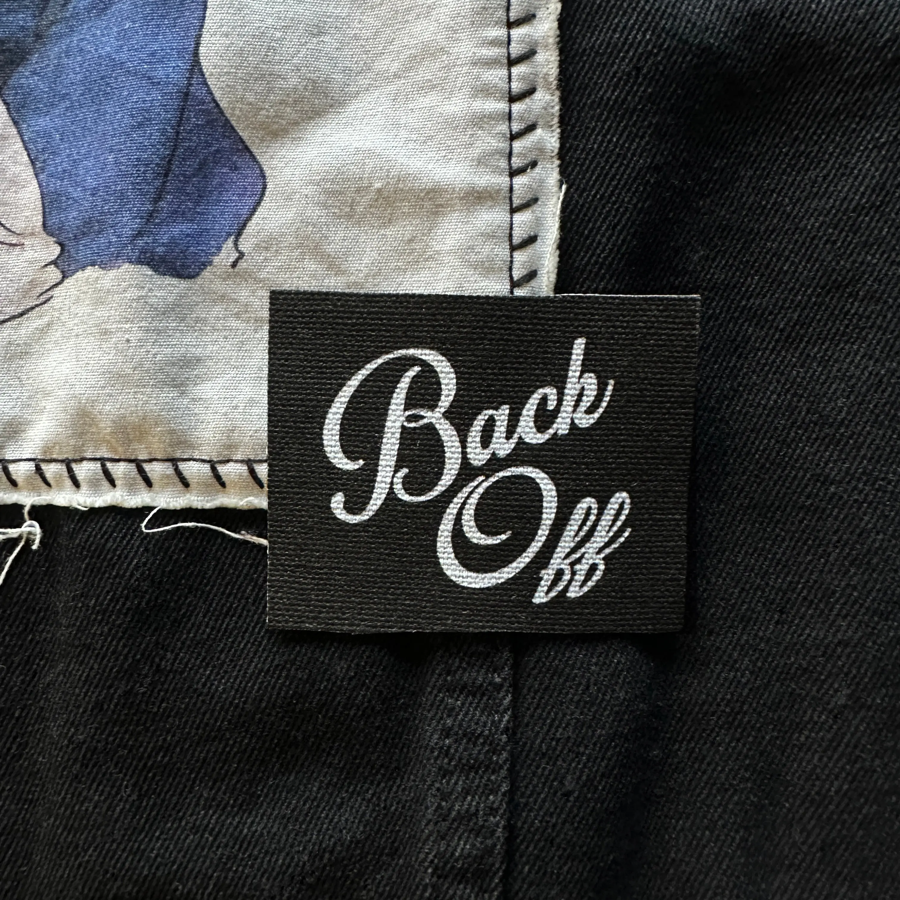 Back Off Sew On Fabric Patch Back Off Sew On Fabric Patch