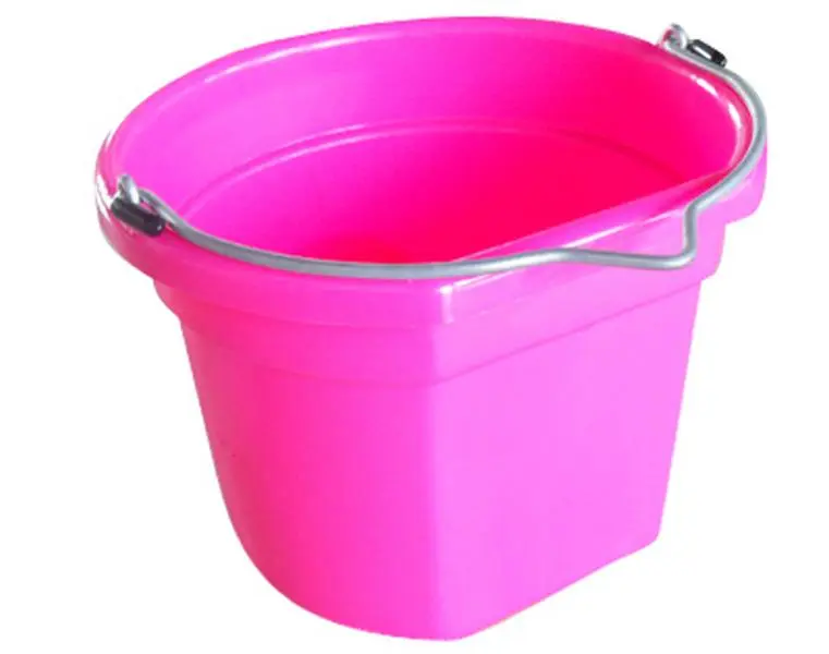 212 MAIN MR8QP-FSB-PINK 8 Qt Square Flat-Sided Portable Home Supplies Bucket, Outdoor Use Bucket for Indoor Scenarios, Portable Outdoor Bucket