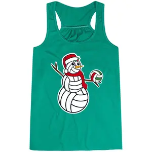 Volleyball Flowy Racerback Tank Top - Serving Holiday Cheer