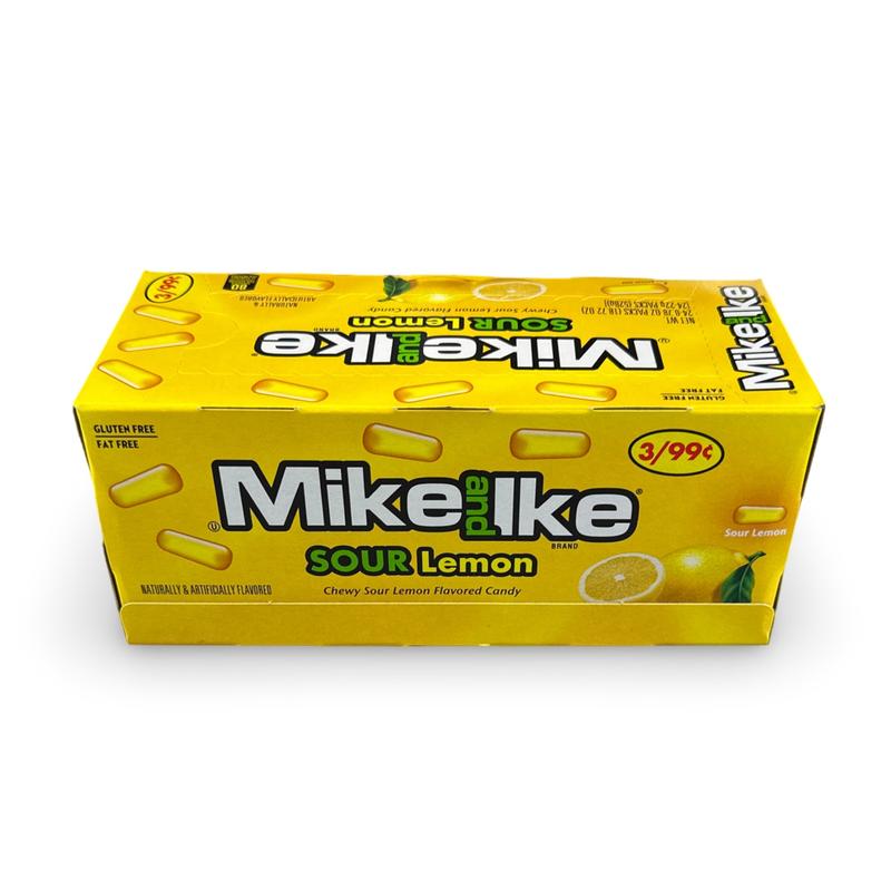 Mike & Ike Chewy Candy – 24 Count Theater Boxes (Choose from 9 Flavors: Original, Grape, Cherry, Orange, Blue Raspberry, Berry Blast, Tropical Typhoon, Sour Watermelon & Sour Lemon)