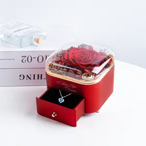 ExoticEtFleur Preserved Rose Jewelry Box: Eternal Blooms & Treasured Surprises （can be customize）