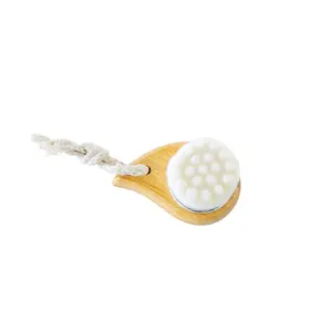 Bamboo Facial Cleansing Brush for Gentle Exfoliating and Comfortable Skincare